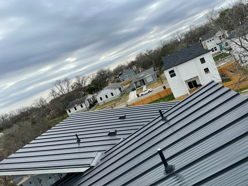 Standing seam metal roof panels with vents for Skylight Repair in Pendleton